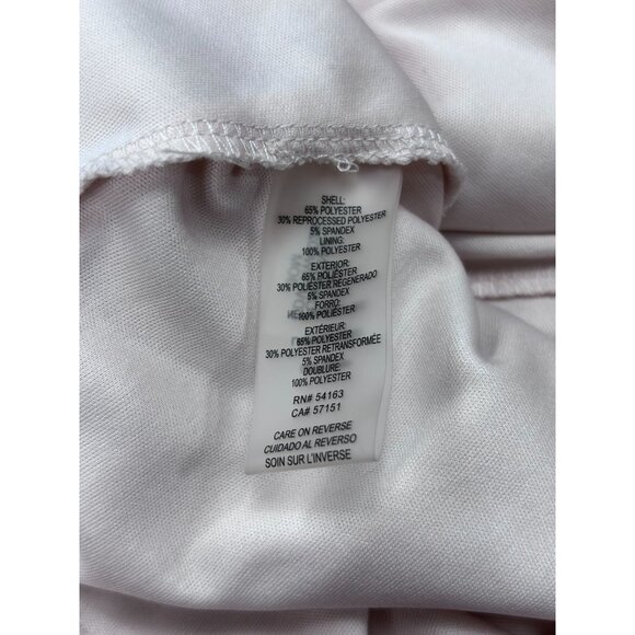 Calvin Klein Light Pink Sleeveless Sheath Dress With Bow Accent Neckline Size 10 - Picture 5 of 11